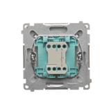 Simon Basic Przycisk pojedynczy rozwierny bez piktogramu 10A z. śrub. stal inox