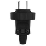 Wtyczka prosta IP65 guma czarna P0037 EMOS