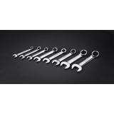 Klucze płasko-oczkowe 8-19 mm (krótkie), zestaw 8 szt.