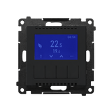 Simon 55 Termostat programowalny z wyświetlaczem Czarny mat TETD1A.01/149 KONTAKT