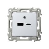 SZAFIR Ładowarka USB A+C - kolor biały GPUSB-2Z/m/00 OSPEL