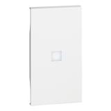 LIVING NOW - KLAWISZ Z OKIENKIEM PODŚWIETLENIA - 2 MODUŁY - BIEL, Bticino