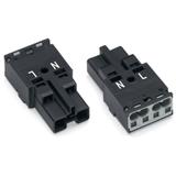 wtyk 2-torowy czarny kodowanie A