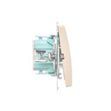 Simon Basic Przycisk dzwonek 10A szybkozłączka beż