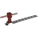 Wspornik dachowy UNIsnap dł. 205 mm, stal nierdzewna NIRO/ tworzywo, brązowy