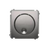 Simon Basic Regulator 1–10 V . Do załączania i regulacji źrodeł światła z zasilaczami sterowanymi 1–10 V stal inox BMS9V.01/21 KONTAKT