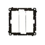 Simon 55 Przycisk zwierny potrójny szybkozłączka Biały mat