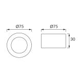 ALFI LED C 3,5W SILVER 4000K