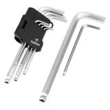 Klucze sześciokątne 1.5-10 mm, zestaw 9 szt.