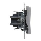SUNO - Łącznik schodowy podwójny - 10 AX - 250 V~ - zaciski automatyczne, Aluminium, Legrand