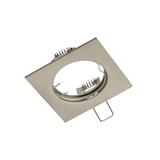 SUFITOWA OPRAWA PUNKTOWA PORTO, ODLEW, IP20, INOX, KWADRAT