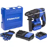 Młotowiertarka SDS plus 18V RawlHAMMER 20mm 2,0J – 2 akumulatory 5,0 Ah ładowarka 6,5 A walizka 1szt. R-PRH18-XL2 RAWLPLUG