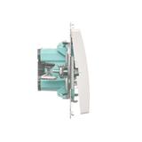 Simon Basic Przycisk dzwonek 16A z. śrub. biały