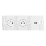 LIVING NOW - PLAKIETKA ŁADOWARKI USB - 2 MODUŁY - BIEL, Bticino