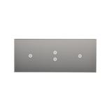 Simon 54 Touch Panel dotykowy S54 Touch 3 moduły 1 pole dotykowe + 2 pola dotykowe pionowe + 1 pole dotykowe srebrna mgła DSTR3131/71 KONTAKT