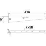 AS 15/41, WSPORNIK WIESZAKOWY 410MM FT