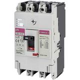 Wyłącznik mocy 3P 25kA wyzw. TM (bez regulacji) EB2S 160/3SF 80A 3P 004671834 ETI