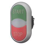 M22-DDL-GR-GB1/GB0 Przycisk podwójny zielony/czerwony /START-STOP/ z samopowrotem i z możliwością po