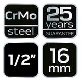 Nasadka udarowa 1/2" długa, 16 x 78mm , Cr-Mo