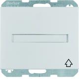 BERKER K.5 Gniazdo SCHUKO z pokrywą i polem opisowym aluminium 47527103 HAGER