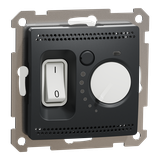 Sedna Design & Elements, regulator temperatury z wbudowanym czujnikiem, czarny antracyt