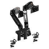 Obrotowy uchwyt biurkowy na sprężynie gazowej do dwóch monitorów LCD LED 17”-27”