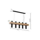 lampa wisząca West Black 5xGU10 MLP5511 Milagro