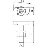 CL27HB M6x25 ZL Śruba z łbem młoteczkowym