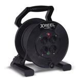PRZEDŁUŻACZ ZWIJANY JEDNOFAZOWY TYP „XREEL” - WYJŚCIE 4xGS Z TER. 50 mb H05RR-F 3x1,5 (OW) wtyczka gumowa 16A IP20 IP20 92501T48153 PCE