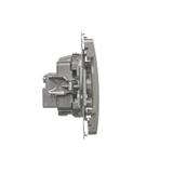 Simon Basic Gniazdo antenowe R-TV zakończeniowe do gniazd przelotowych 1x wejście: 5–862 MHz satynow