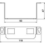 MTGE2 15 2C, Wspornik montażowy dla GE2 15, 2xtyp C