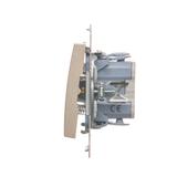 Simon 54 Przycisk „światło” z podświetleniem LED 10A szybkozłączka złoty mat