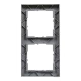 Suno Ramka Podwójna 2-Krotna Aluminium 721512 LEGRAND