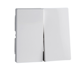 Merten, System M, klawisz podwójny, biały active