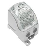 WPD 108 1X120/2X35+3X25+4X16 GY Zacisk rozdziału potencjału, złącze śrubowe, 250 A, Liczba biegunów: 1, Płytka montażowa, TS 35, Jasnoszary /1szt./ 1562100000 WEIDMÜLLER
