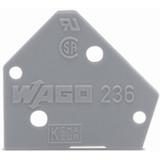 ścianka końcowa jasnoszara