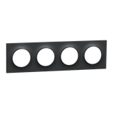 ODACE style Ramka poczwórna antracyt S54P708 Schneider