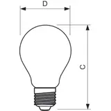 Żarówka LED 7W=60W 806lm 2700K barwa ciepła kulka 7-60W E27 WW A60 Szkło przezroczyste PHILIPS