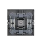 FUTURE Klawisz z polem opisowym Z pryzmatem do równomiernego podświetlenia opisu aluminiowo srebrny