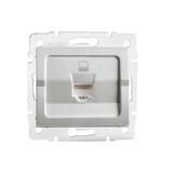 LOGI Gniazdo komputerowe pojedyncze (RJ45Cat 5e Jack) Srebrny 021390043 25226 KANLUX