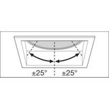 Oprawa SPOT SQUARE DARKLIGHT ADJUST 8W 3000K FL WT