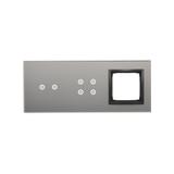 Simon 54 Touch Panel dotykowy S54 Touch 3 moduły 2 pola dotykowe poziome + 4 pola dotykowe + 1 otwór na osprzęt S54 burzowa chmura DSTR3240/72 KONTAKT