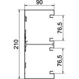 GS-D90210RW, Kanał podparapetowy 90X210 CZ.B.