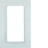 BERKER B.7 Ramka z dużym wycięciem aluminium mat lakierowana 13096424 HAGER