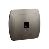 Simon Akord Gniazdo telefoniczne RJ11 pojedyncze. Montaż na łapki lub wkręty satynowy