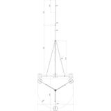 Iglica D 40/22/16/10 mm o dł. 9 m Al, ze statywem R 1435 mm St/tZn