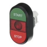 Przycisk podwójny START-STOP czerwone pole podświetlany MPD4-11R