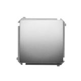 Simon Basic Przycisk pojedynczy rozwierny bez piktogramu 10A z. śrub. satynowy