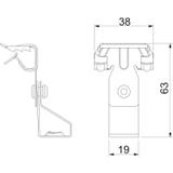 BCTR 4-8 M6, Klamra nośna