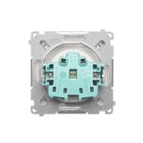 Simon Basic Gniazdo wtyczkowe z uziemieniem z przesłonami torów prądowych bryzgoszczelne IP44 16A 250V zaciski śrubowe biały BMGZ1BZ.01/11 BMGZ1Bz.01/11 KONTAKT